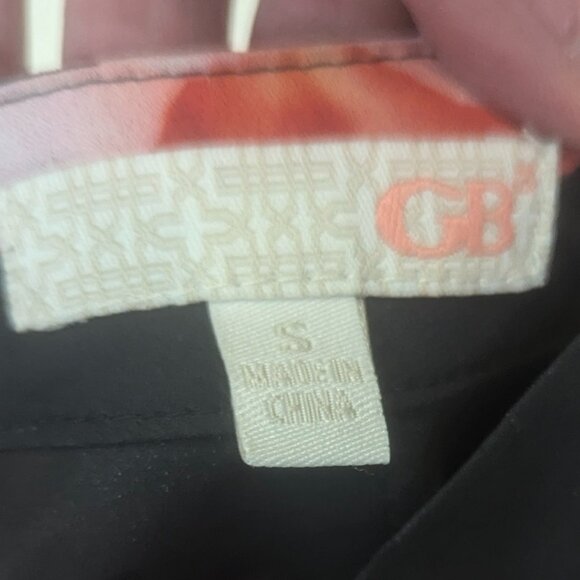 NWT Gianni Bini Choker Neck Black Floral Tunic Size Small - Picture 12 of 14